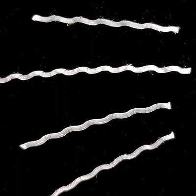 Onda de fibra PP de macrofibra sintética concreta para engenharia hidrelétrica resistente a rachaduras