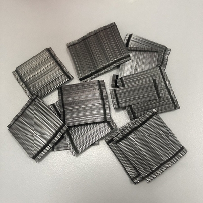 O comprimento de 60mm colou a fibra enganchada 80/60 do aço da extremidade para o reforço concreto