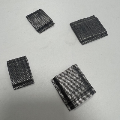Fibra de aço enganchada colada de grande resistência da extremidade para o túnel industrial Shotcreet do assoalho e a represa