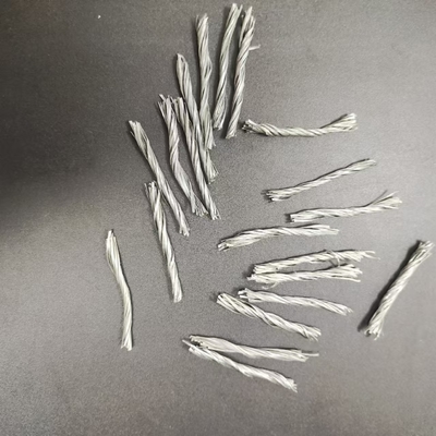 Fios de polipropileno PP de 54 mm pretos torcidos para reforço de construção de concreto