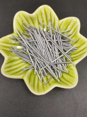 64 MM de polipropileno de fibras macropropílicas em relevo para engenharia do concreto