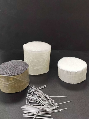 64 MM de polipropileno de fibras macropropílicas em relevo para engenharia do concreto