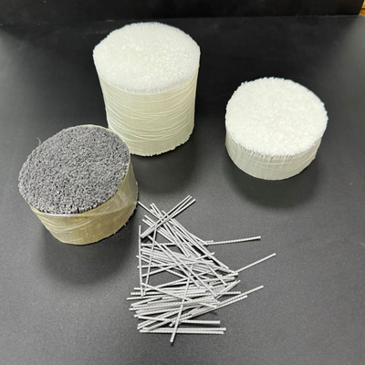 Fibras de polipropileno de macrofibras sintéticas para reforço de betão, utilizadas em material de enchimento