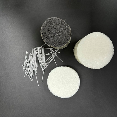Fibras de polipropileno de macrofibras sintéticas para reforço de betão, utilizadas em material de enchimento