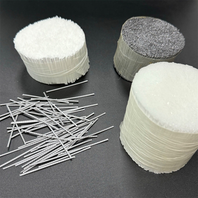 Fibras de polipropileno de macrofibras sintéticas para reforço de betão, utilizadas em material de enchimento