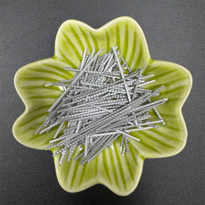Fibras de polipropileno de macrofibras sintéticas para reforço de betão, utilizadas em material de enchimento