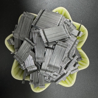 Tipo de extremidade com gancho de fibra de aço para melhorar a resistência ao impacto e à fadiga do concreto