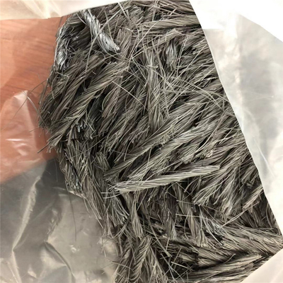 formulário bunchy da fibra quebra-resistente dos PP do polipropileno para o trabalho concreto