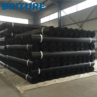 Polipropileno biaxial Geogrid com resistência à tração de 30-30kN/M For Engineering Projects