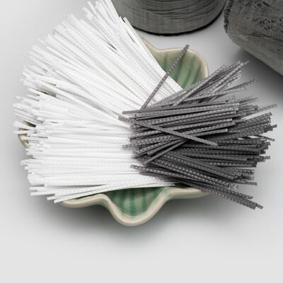 Fibra de concreto de polipropileno em relevo anti-quebra-cabeça para lajes, pavimentos e betão de tiro reduzindo sangramento e segregação